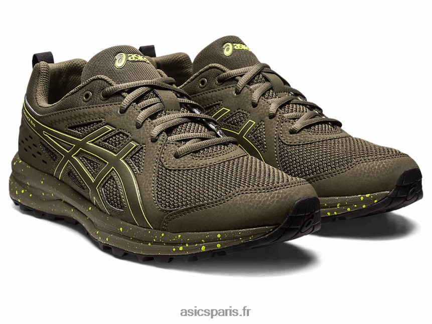 femmes Asics sentier de torrance BXL8B2220 pierre brune/étincelle de citron
