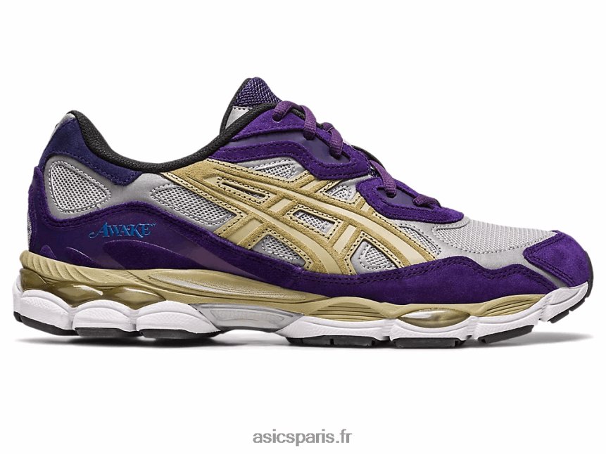 femmes Asics éveillé ny x gel-nyc BXL8B2307 argent pur/raisin gothique