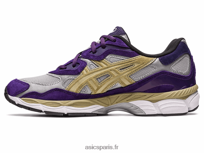 femmes Asics éveillé ny x gel-nyc BXL8B2307 argent pur/raisin gothique