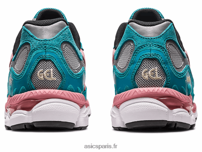 femmes Asics éveillé ny x gel-nyc BXL8B2308 argent pur/ardoise bleu vert