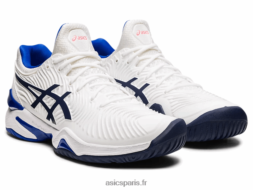 femmes Asics cour ff 2 BXL8B23902 blanc/bleu lapis-lazuli