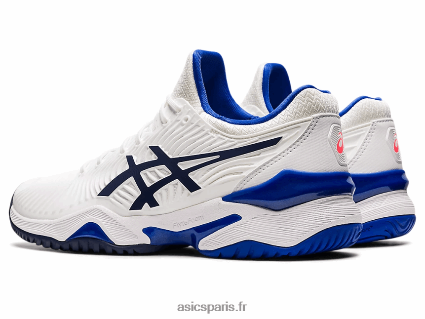 femmes Asics cour ff 2 BXL8B23902 blanc/bleu lapis-lazuli