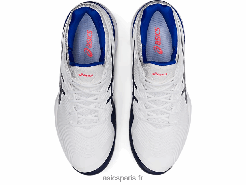 femmes Asics cour ff 2 BXL8B23902 blanc/bleu lapis-lazuli