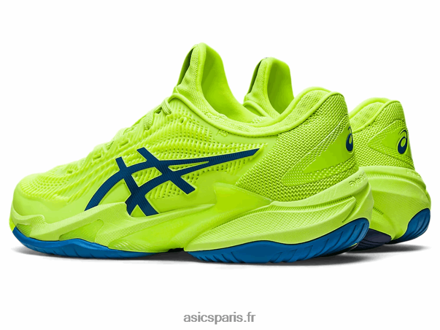 femmes Asics cour ff 3 BXL8B22177 danger vert/reborn bleu