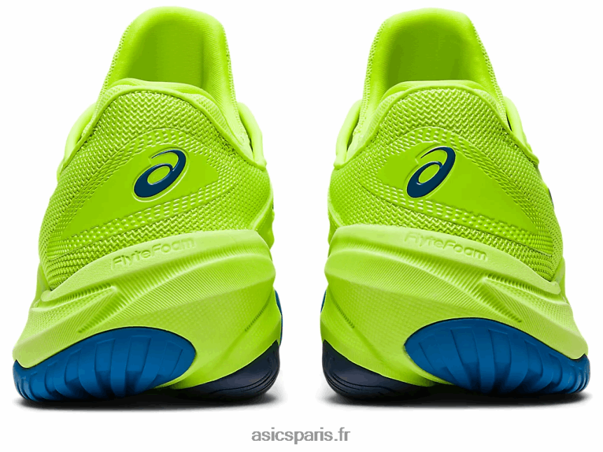 femmes Asics cour ff 3 BXL8B22177 danger vert/reborn bleu