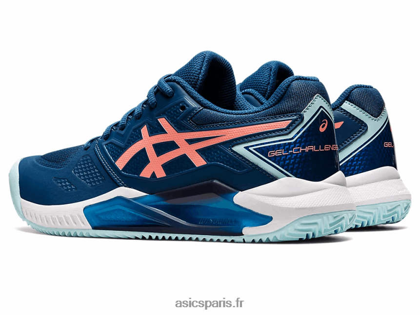 femmes Asics gel-challenger 13 argile BXL8B23605 indigo clair/goyave