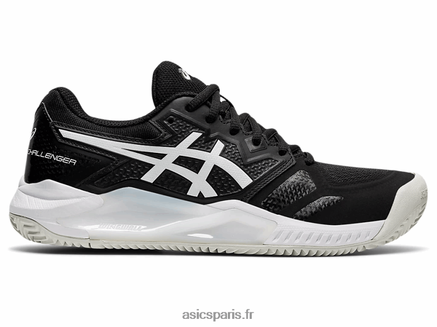 femmes Asics gel-challenger 13 argile BXL8B23656 noir blanc