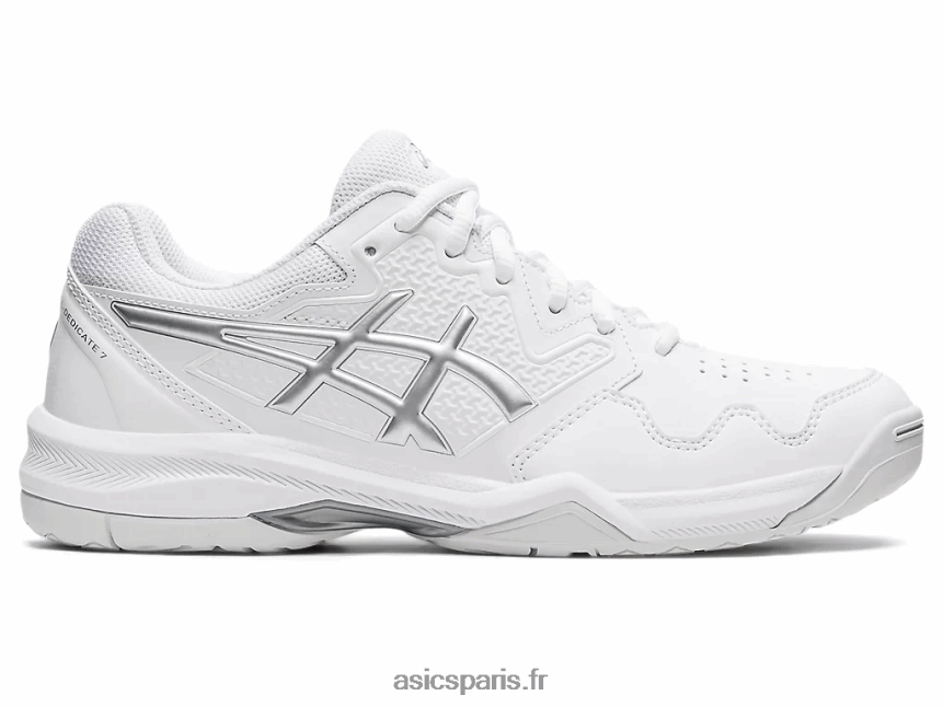 femmes Asics gel-dédié 7 BXL8B23768 blanc/argent pur