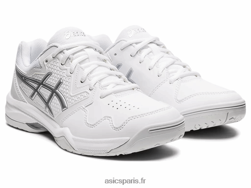 femmes Asics gel-dédié 7 BXL8B23768 blanc/argent pur