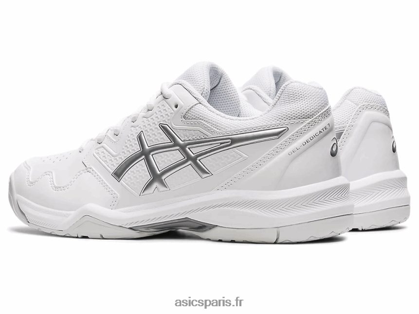 femmes Asics gel-dédié 7 BXL8B23768 blanc/argent pur