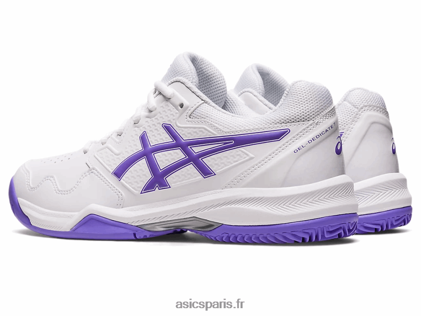 femmes Asics gel-dedicate 7 argile BXL8B22541 blanc/améthyste
