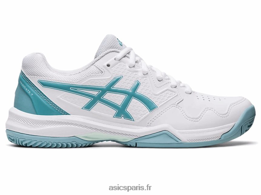 femmes Asics gel-dedicate 7 argile BXL8B23184 blanc/bleu fumé