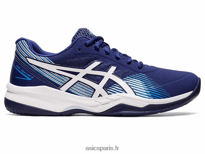 femmes Asics gel-jeu 8 BXL8B23098 bleu marine/blanc