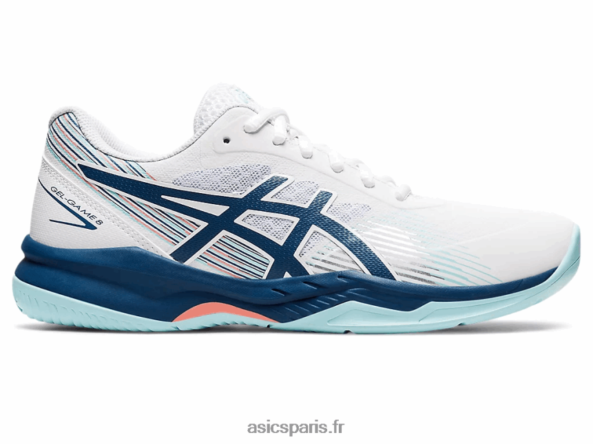 femmes Asics gel-jeu 8 BXL8B23532 blanc/indigo clair