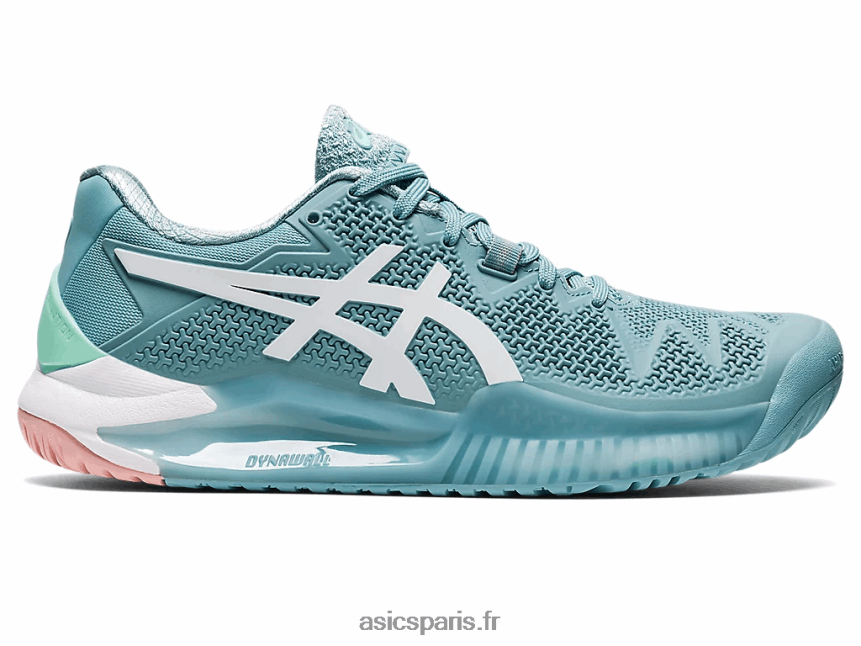 femmes Asics gel-résolution 8 BXL8B22957 bleu fumé/blanc