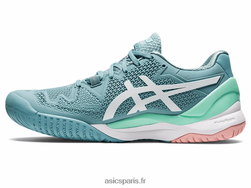 femmes Asics gel-résolution 8 BXL8B22957 bleu fumé/blanc