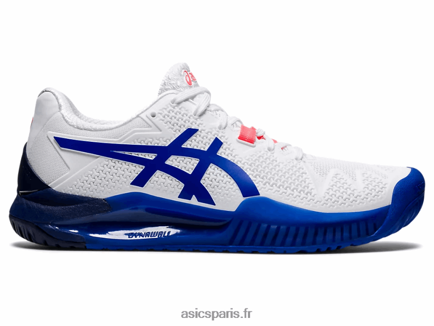 femmes Asics gel-résolution 8 BXL8B23867 blanc/bleu lapis-lazuli
