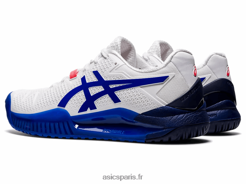 femmes Asics gel-résolution 8 BXL8B23867 blanc/bleu lapis-lazuli