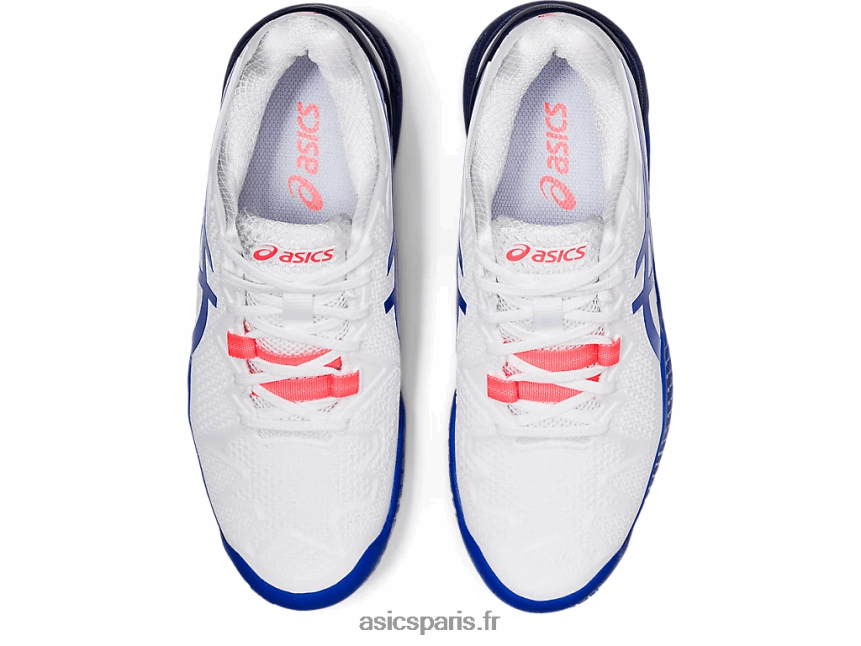 femmes Asics gel-résolution 8 BXL8B23867 blanc/bleu lapis-lazuli