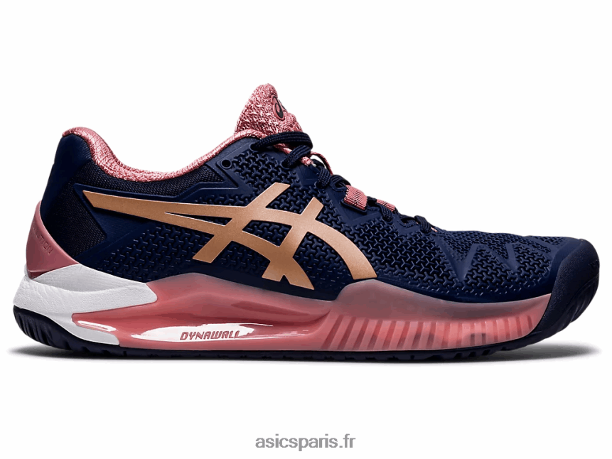 femmes Asics gel-résolution 8 BXL8B23894 caban/or rose