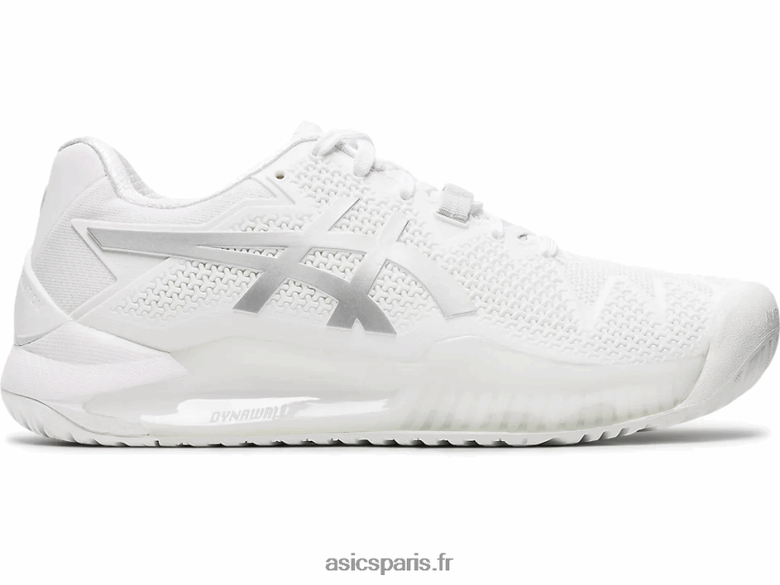 femmes Asics gel-résolution 8 BXL8B24186 blanc/argent pur