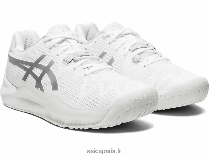 femmes Asics gel-résolution 8 BXL8B24186 blanc/argent pur
