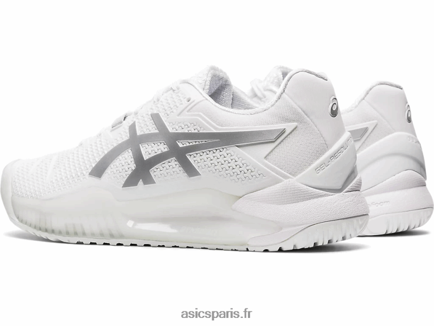 femmes Asics gel-résolution 8 BXL8B24186 blanc/argent pur