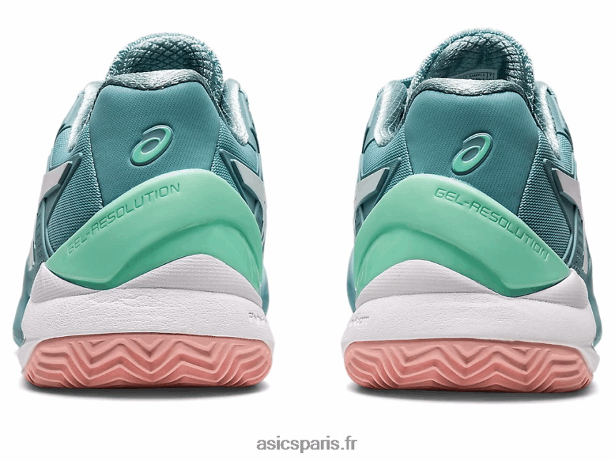 femmes Asics gel-résolution 8 argile BXL8B23087 bleu fumé/blanc