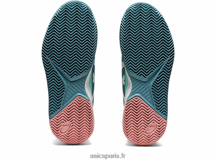 femmes Asics gel-résolution 8 argile BXL8B23087 bleu fumé/blanc