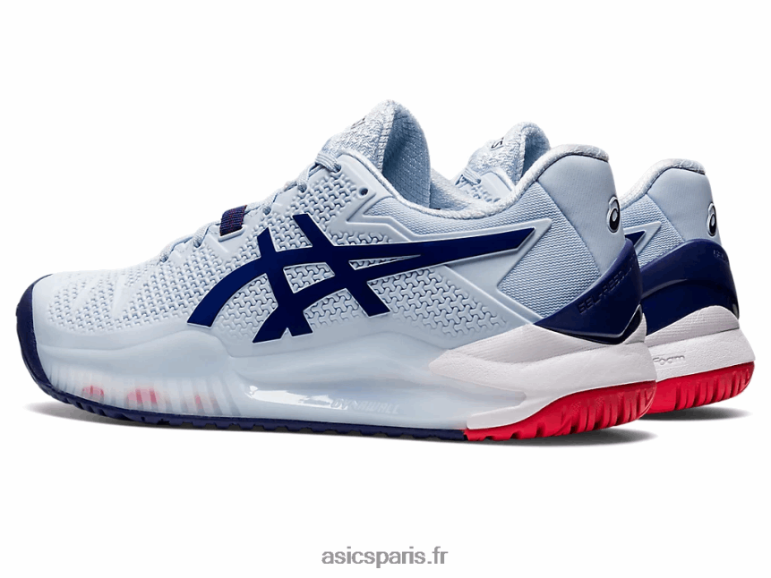 femmes Asics gel-résolution 8 de large BXL8B23107 ciel doux/bleu piqué