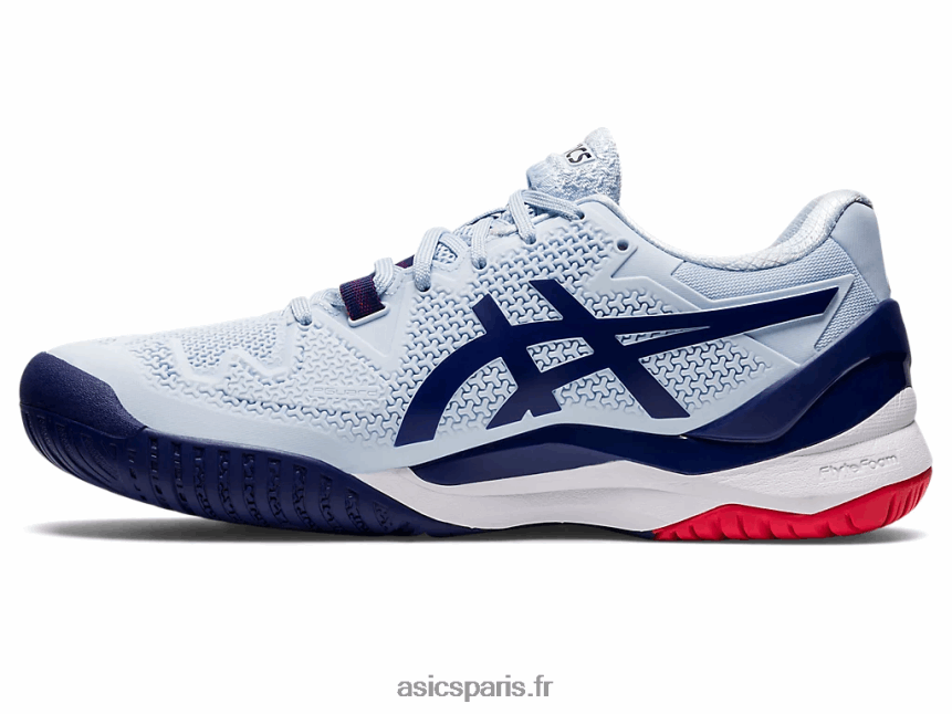 femmes Asics gel-résolution 8 de large BXL8B23107 ciel doux/bleu piqué