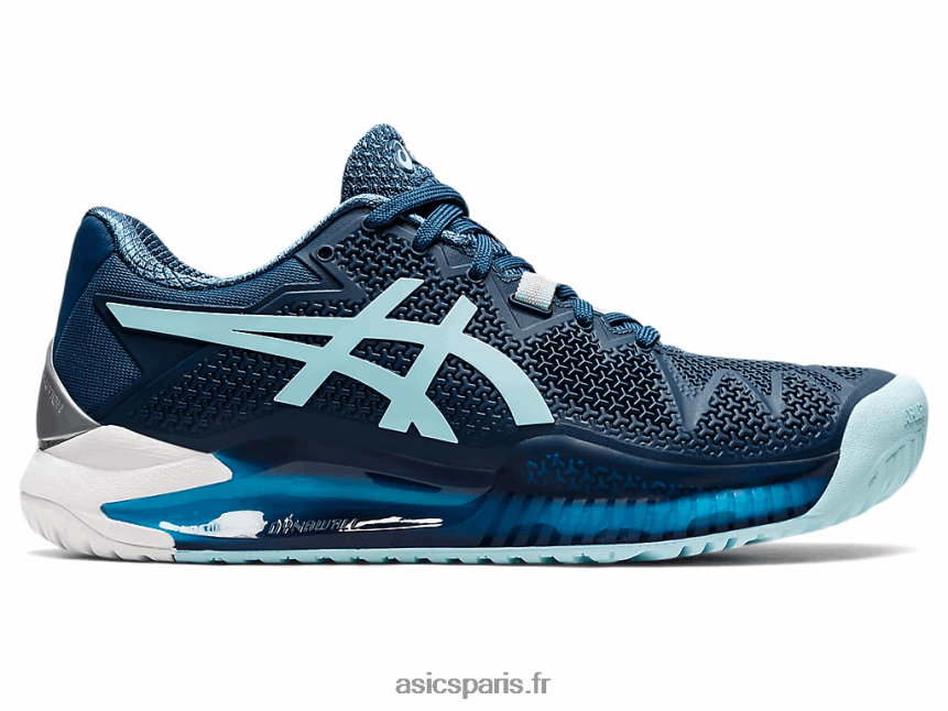 femmes Asics gel-résolution 8 de large BXL8B23521 indigo clair/bleu clair