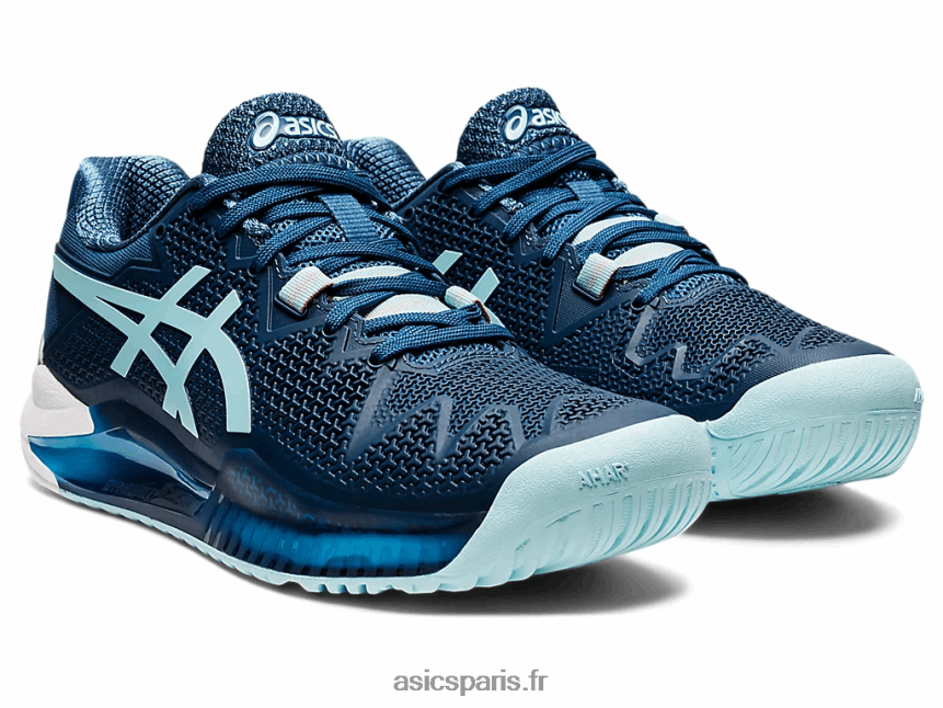 femmes Asics gel-résolution 8 de large BXL8B23521 indigo clair/bleu clair