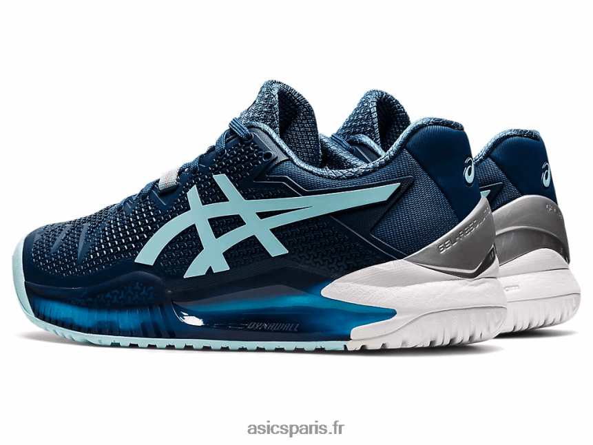 femmes Asics gel-résolution 8 de large BXL8B23521 indigo clair/bleu clair