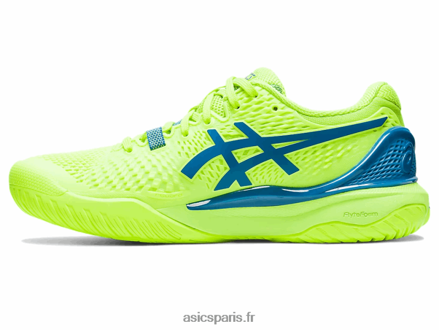 femmes Asics gel-résolution 9 BXL8B22170 danger vert/reborn bleu