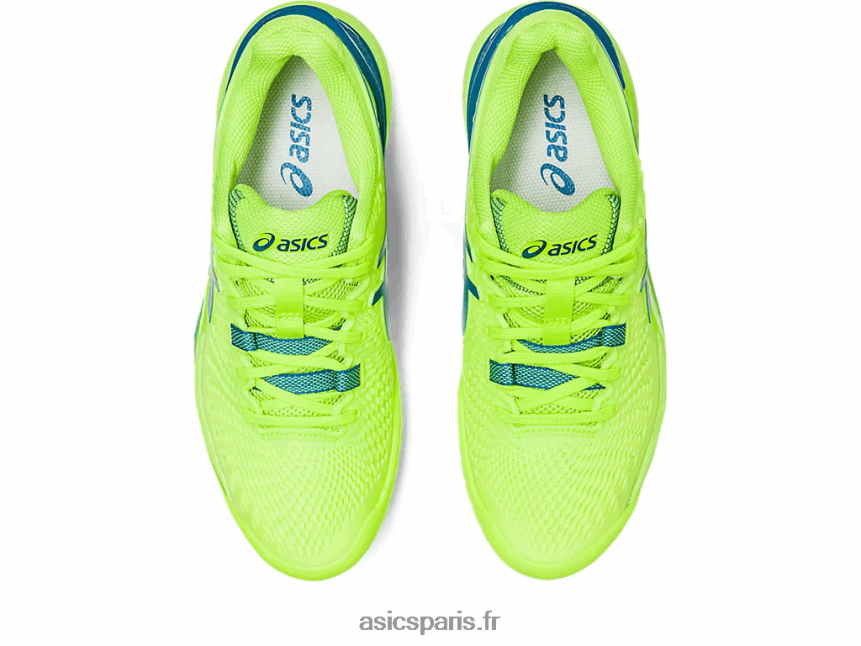 femmes Asics gel-résolution 9 BXL8B22170 danger vert/reborn bleu