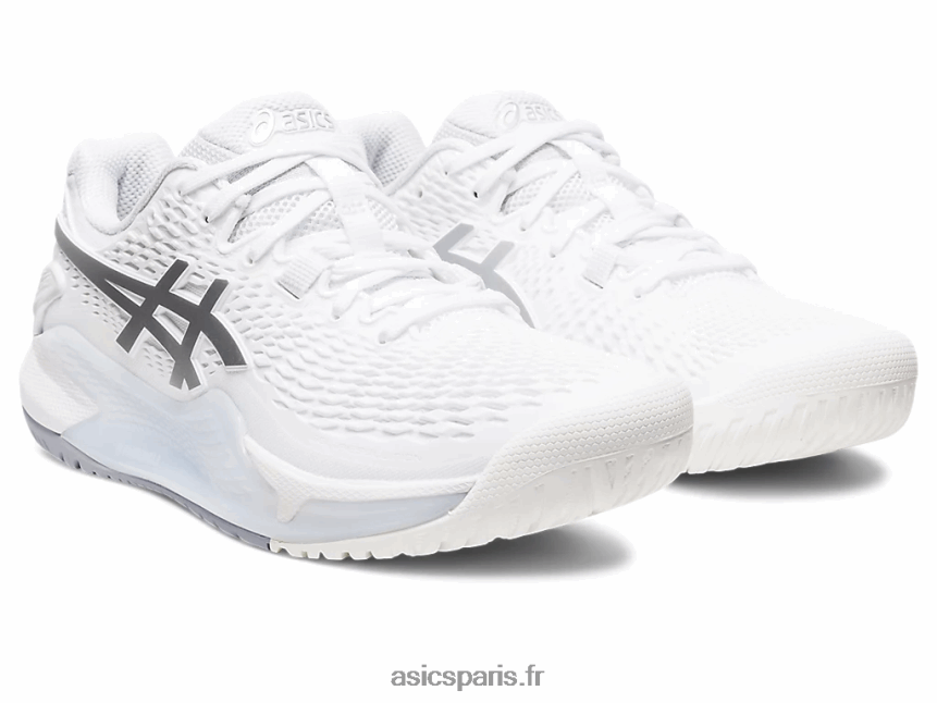 femmes Asics gel-résolution 9 BXL8B22390 blanc/argent pur