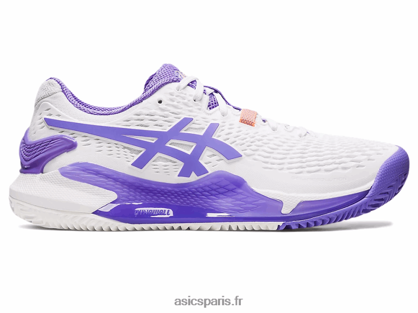femmes Asics gel-résolution 9 argile BXL8B22452 blanc/améthyste