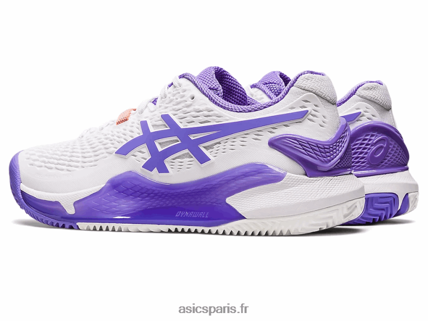 femmes Asics gel-résolution 9 argile BXL8B22452 blanc/améthyste