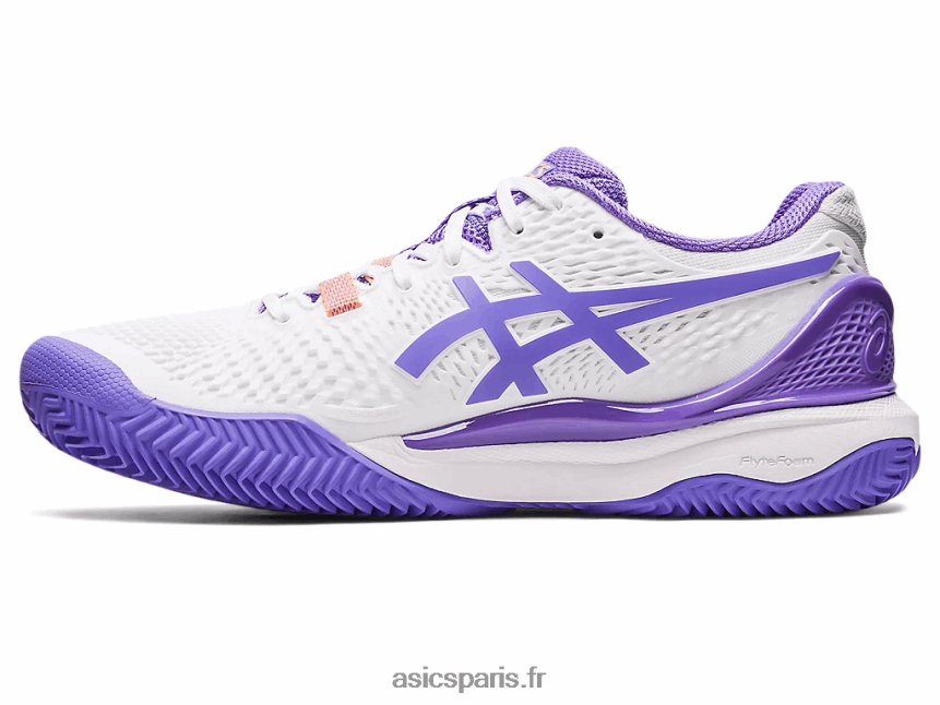 femmes Asics gel-résolution 9 argile BXL8B22452 blanc/améthyste