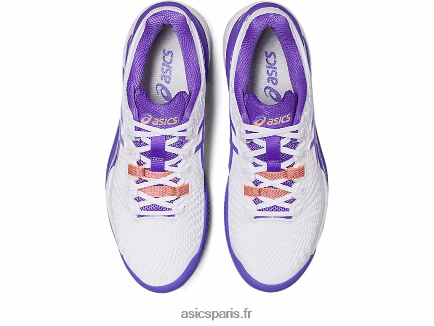 femmes Asics gel-résolution 9 argile BXL8B22452 blanc/améthyste