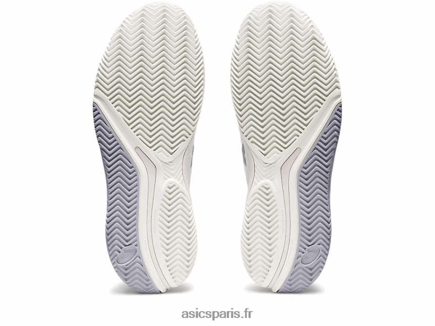 femmes Asics gel-résolution 9 argile BXL8B22459 blanc/argent pur