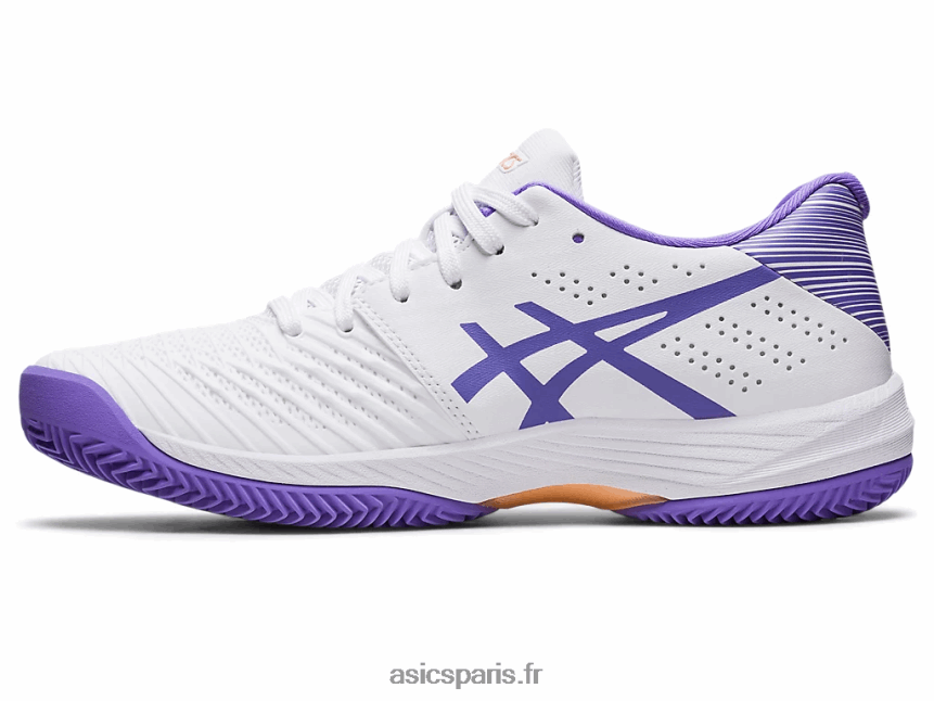femmes Asics solution d\'argile rapide ff BXL8B22569 blanc/améthyste