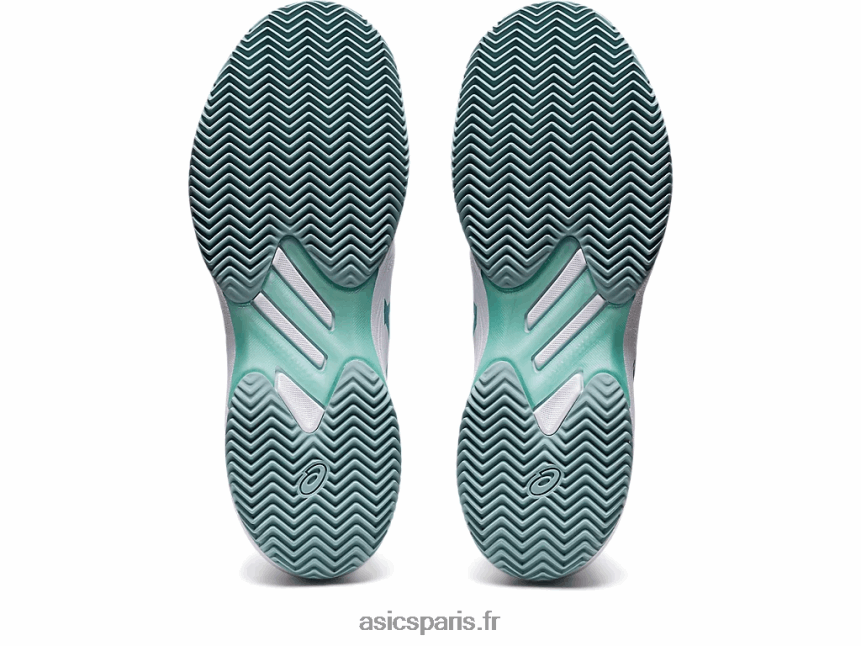 femmes Asics solution d\'argile rapide ff BXL8B23175 blanc/bleu fumé