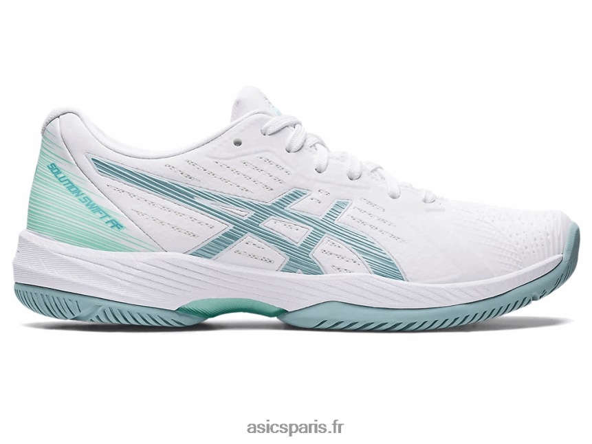 femmes Asics solution rapide ff BXL8B23022 blanc/bleu fumé