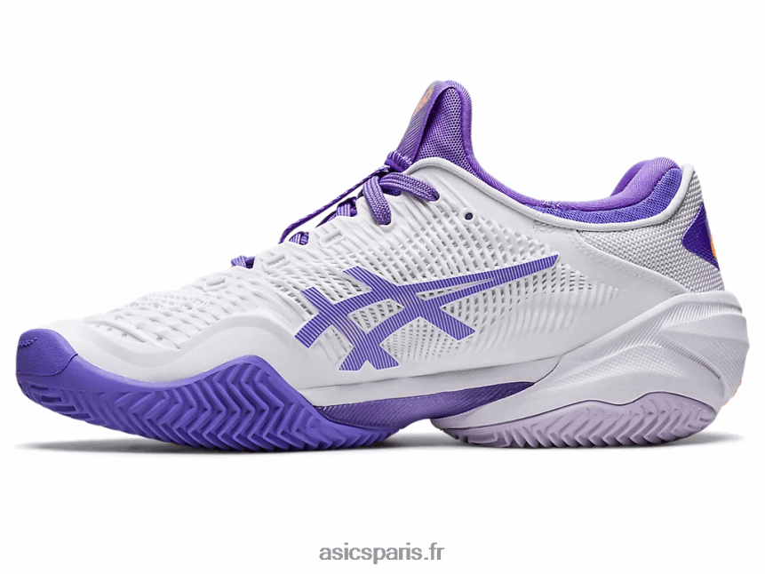 femmes Asics terrain ff 3 terre battue BXL8B22389 blanc/améthyste