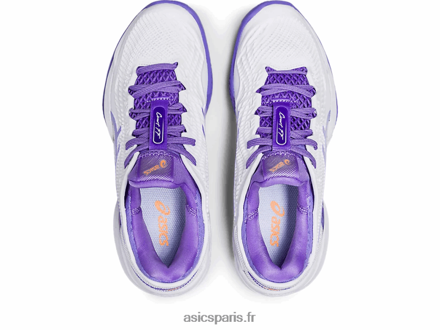 femmes Asics terrain ff 3 terre battue BXL8B22389 blanc/améthyste