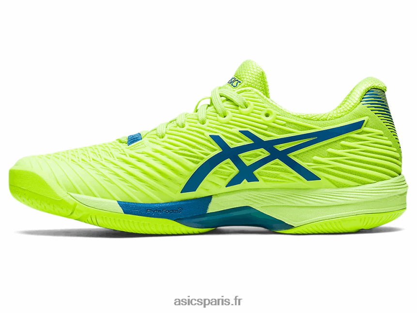 femmes Asics vitesse de solution ff 2 BXL8B22174 danger vert/reborn bleu