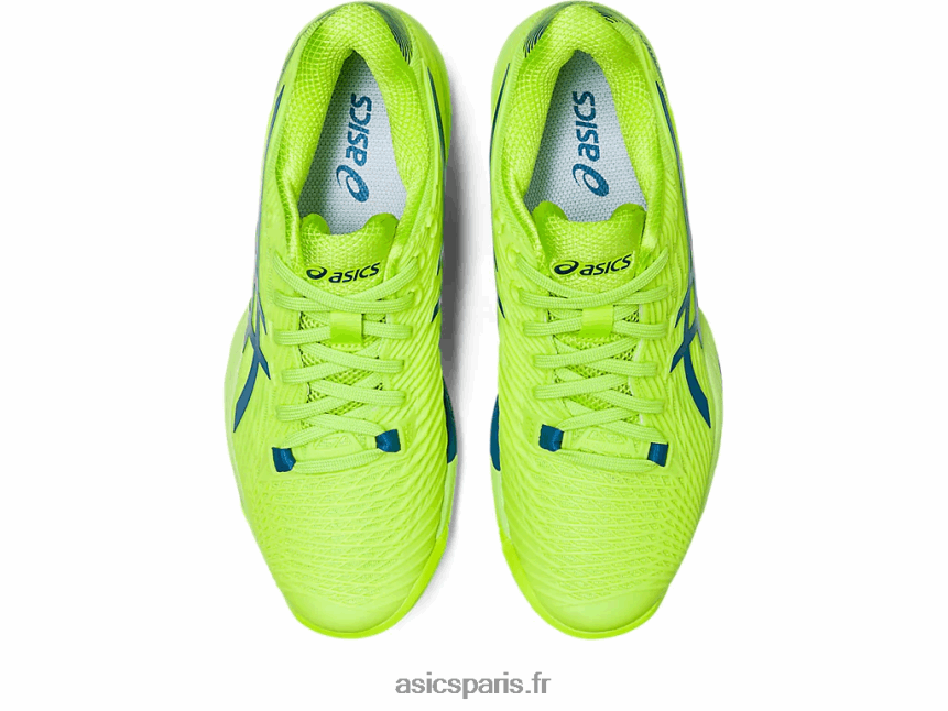 femmes Asics vitesse de solution ff 2 BXL8B22174 danger vert/reborn bleu