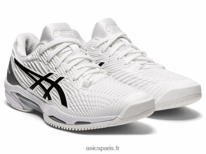 femmes Asics vitesse de solution ff 2 BXL8B22595 blanc noir